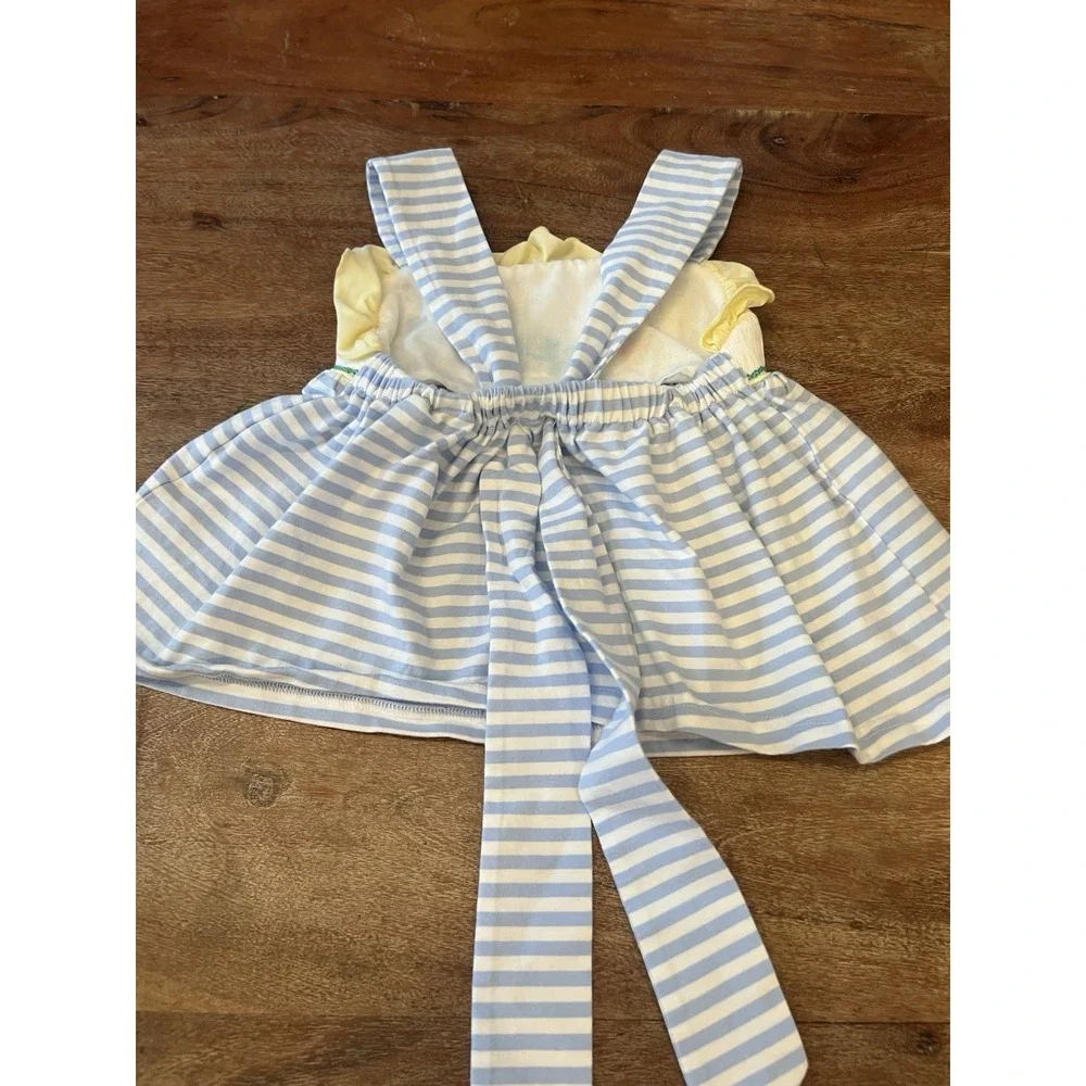 Busy Bees Smocks Toddler Girl Dinosaur 2 Piece Set Smocked Size 2T